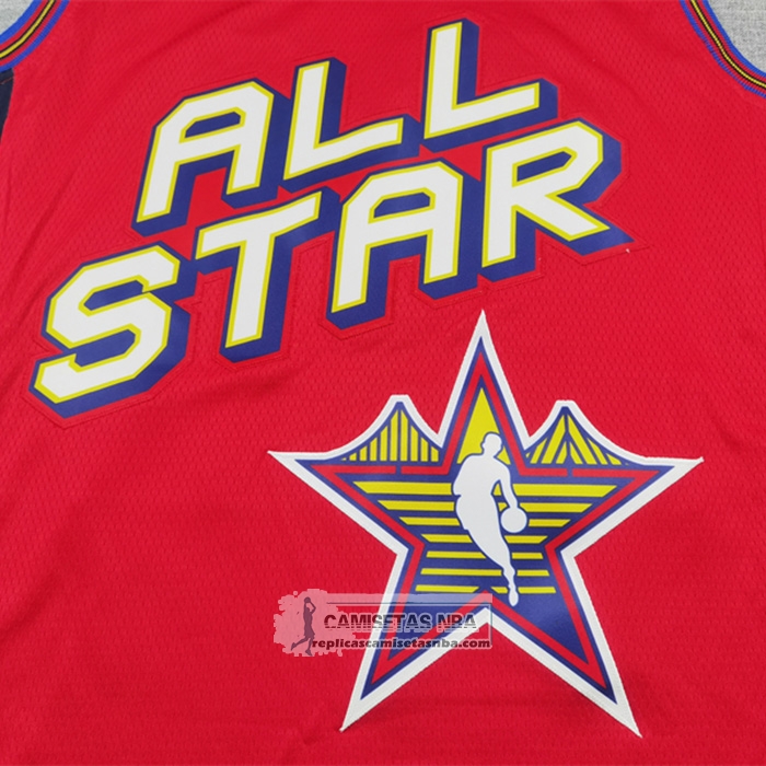 Camiseta All Star 2025 Milwaukee Bucks Giannis Antetokounmpo NO 34 Rojo